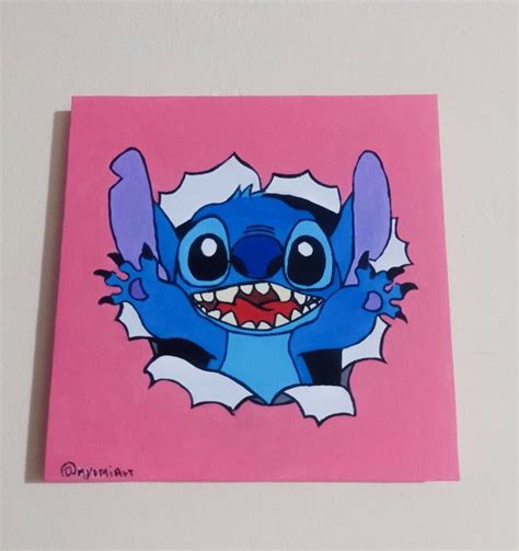 Canvas Stitch Disney Canvas Art Mini Canvas Art Cute Canvas Paintings