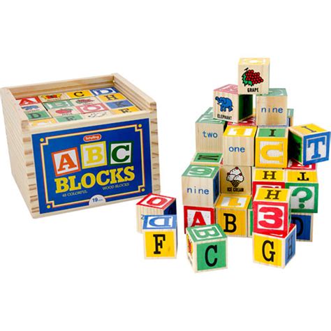 Alphabet Blocks 48 Pcs Toy Sense