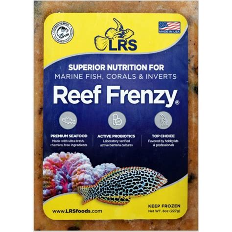 LRS Reef Frenzy Frozen Fish Food 8oz | The Fish Room