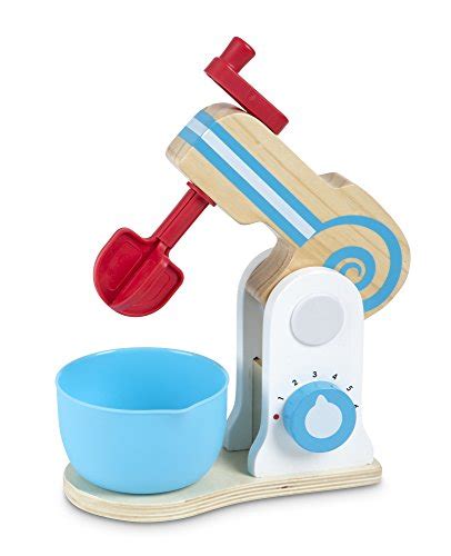 Melissa And Doug Wooden Make A Cake Mixer Set Kitchen Toy Numbered