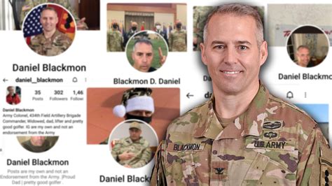 Army Col Daniel Blackmon The Accidental Face Of Military Romance Scams