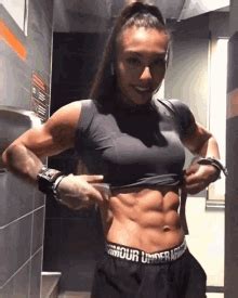 Girl Muscle GIF Girl Muscle Discover Share GIFs