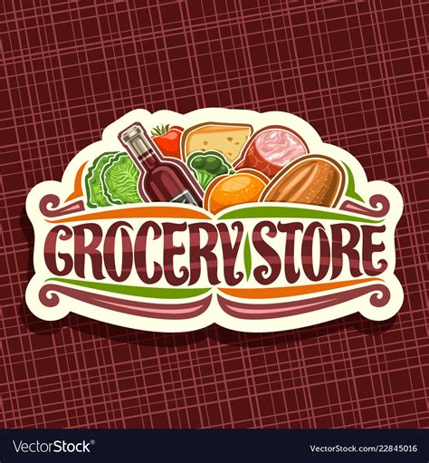 Logo For Grocery Store Royalty Free Vector Image