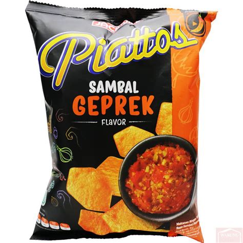 Chips Piattos Goût Sambal Geprek 85g