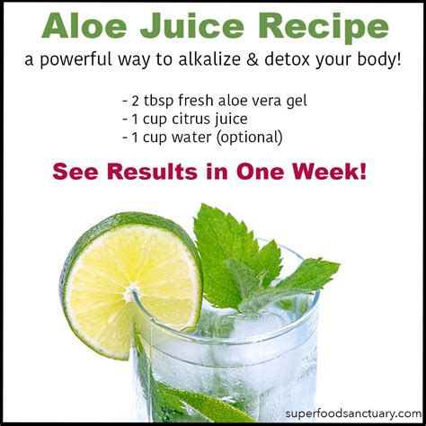 Diy Aloe Vera Juice Recipe Superfood Sanctuary