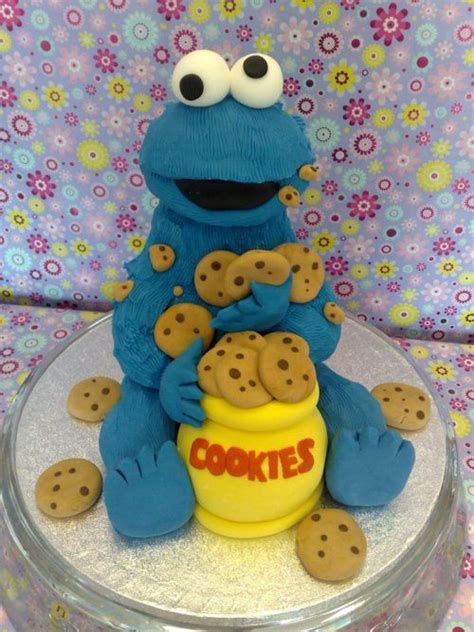Cookie Monster Cake Monster Cookies Cute Cakes Fancy Cakes