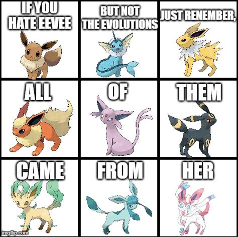 Without Eevee Where Would The Eeveelutions Be Imgflip