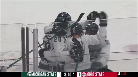 Michigan State Hockey On Twitter Just Like That Were Tied At 1 1