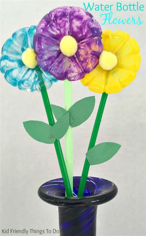 Water Bottle Flowers Craft For Kids Kid Friendly Things