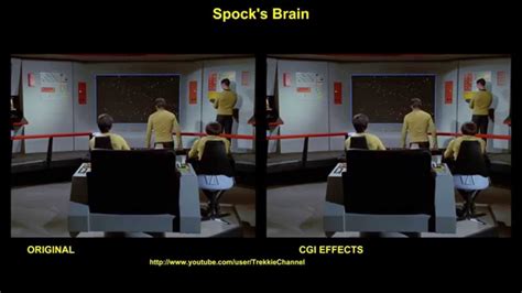 Star Trek Spocks Brain Visual Effects Comparison Youtube