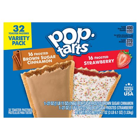 Save On Pop Tarts Toaster Pastries Frosted Brown Sugar Cinnamon And Strawberry 32 Ct Order Online