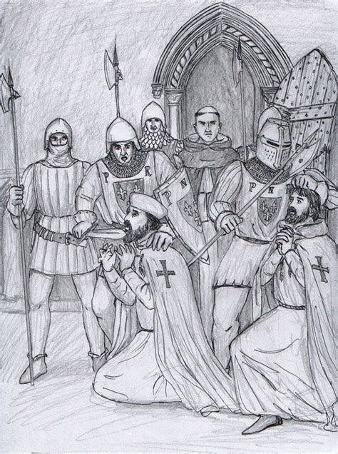 Arrest Of The Templars By Dashinvaine On Deviantart Templars Knight Arrest