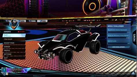 How to get an *All Black* Car in Rocket League (Evample Car Design
