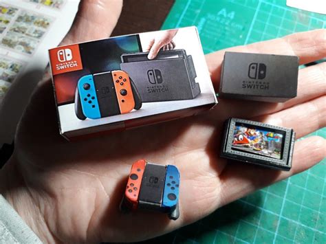Nintendo Switch Miniature Console With Box And Controllers Etsy Uk