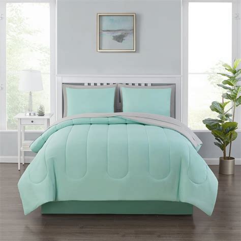 Mainstays 8 Piece Bed In A Bag Mint Full With Sheets Shams