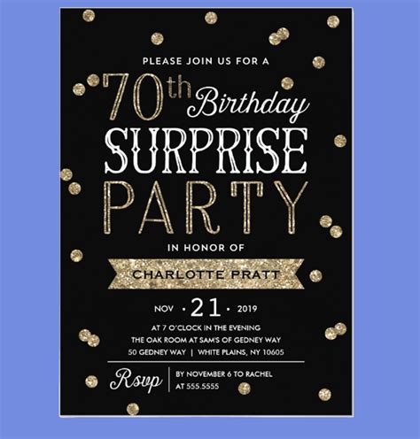 19 Surprise Party Invitation Designs And Examples Psd Ai Examples Riset