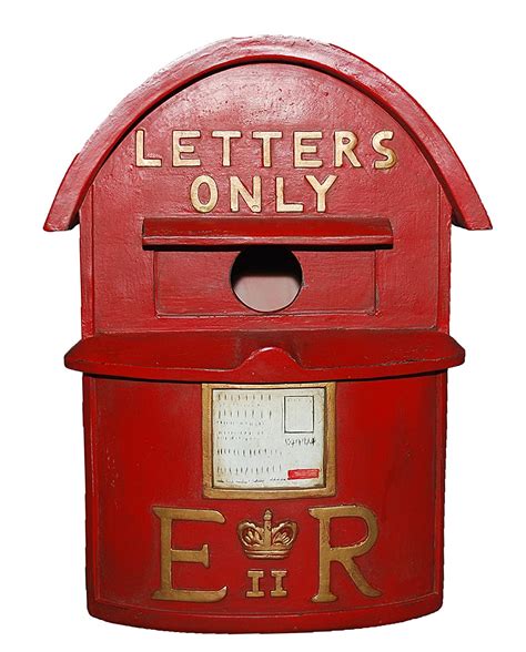 Vivid Arts D Letterbox Birdhouse Royal Mail Red Post Nesting Box Feeder