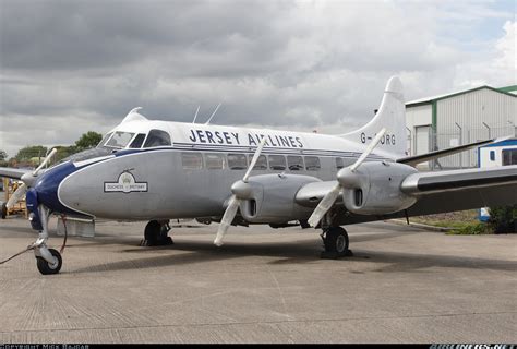 De Havilland Dh 114 Heron 2b Jersey Airlines Aviation Photo
