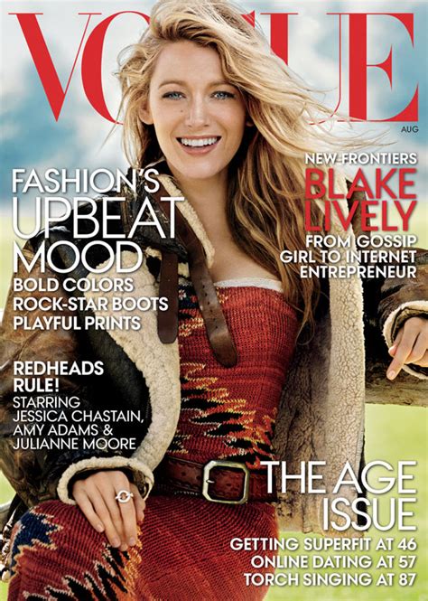 Blake Lively Covers August 2014 Vogue Is Called Internet Entrepreneur