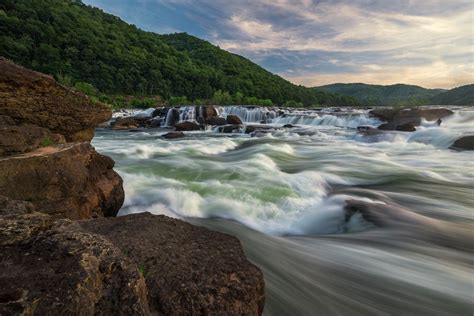 Sandstone Falls New River Gorge National River West Virginia By
