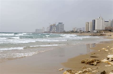 Israel Sea Summer Sunny Day Tel Aviv Beach 4k Wallpaper