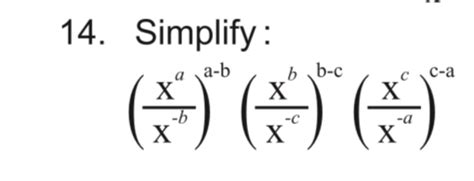 simplify x bx c a × x cx a b × x ax b c