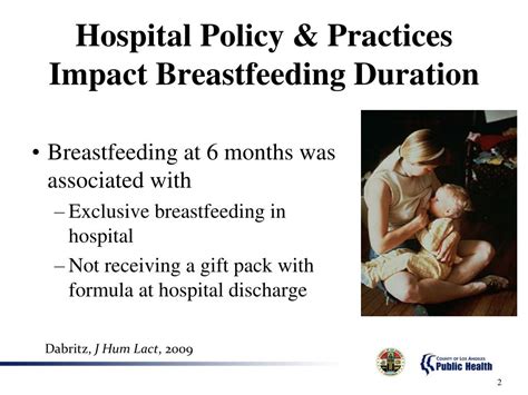 Ppt Public Health Breastfeeding Policy Initiative Hospital Policy Matters April 7 2010