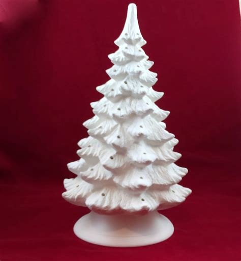 Large Ready To Paint Ceramic Christmas Tree 17 Inches With Etsy