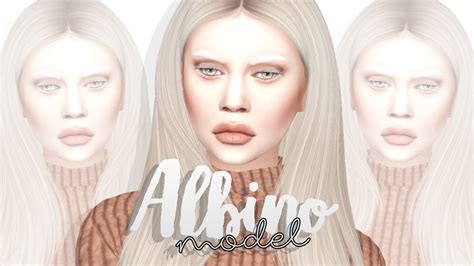 The Sims 4 Cas Albino Model Youtube