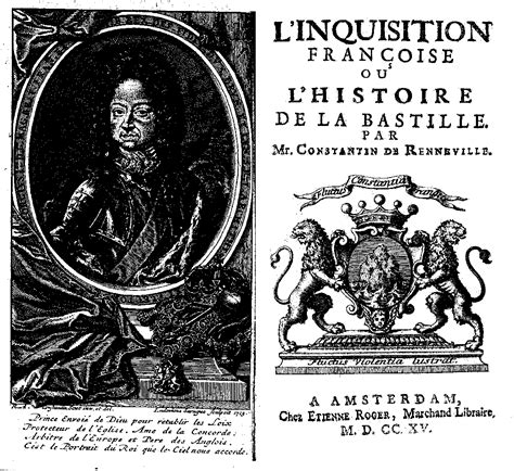 Constantin De Renneville Inquisition Françoise Amsterdam E Roger