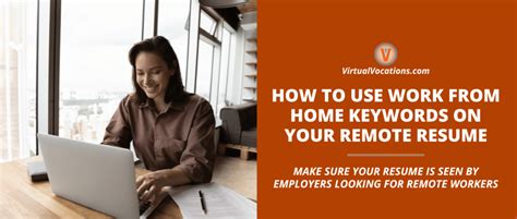 How To Use Work From Home Keywords On Your Remote Resume