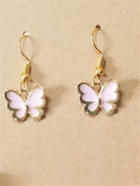 Cute Butterfly Dangle Earrings Etsy
