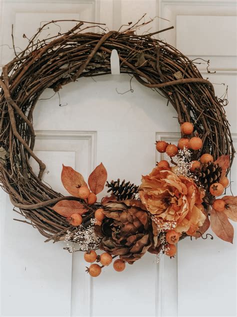 Simple Diy Autumn Wreath For Under 15 Just Simply Mom
