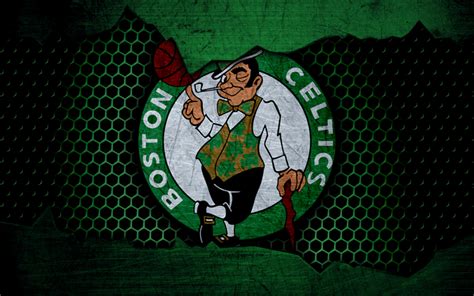 Download Wallpapers Boston Celtics 4k Logo Nba Basketball Eastern