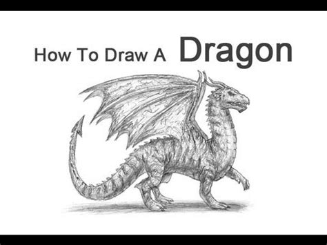 10 cool dragon drawings for inspiration tattoo cool dragon. How to Draw a Dragon - YouTube