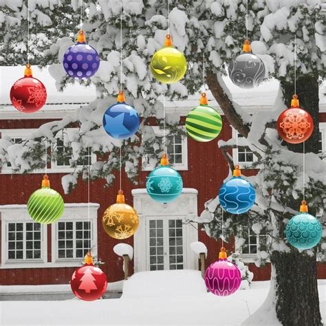 Outdoor Christmas Flat Ornaments Large Outdoor Ornaments Popsugar