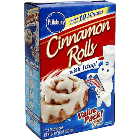 Pillsbury Cinnamon Rolls With Icing Value Pack Cooking And Baking