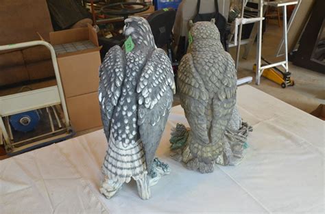 2 Plastic Bird Figurines Bodnarus Auctioneering