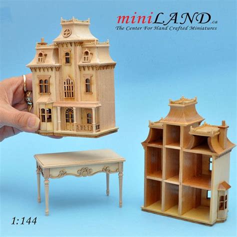 Victorian Dollhouse For Dollhouse With Table Unfinished Etsy