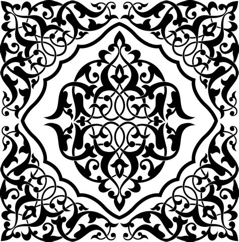 Moroccan Pattern Black And White Pinterest Moroccan Design Arabic