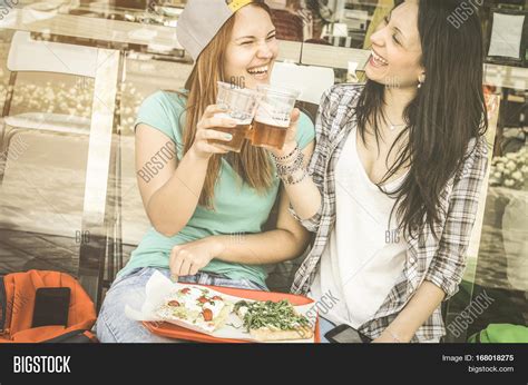 Young Women Eating Image And Photo Free Trial Bigstock