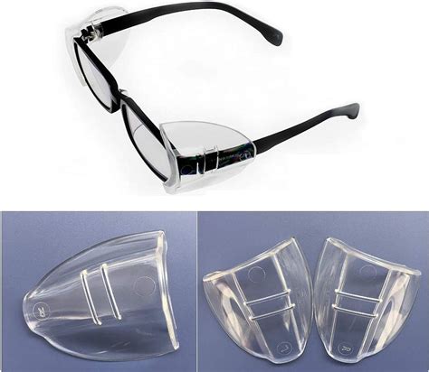 Buy Safety Glasses Side Shieldsfateam 6 Pairs Universal Safety Clear Flexible Side Shieldsslip