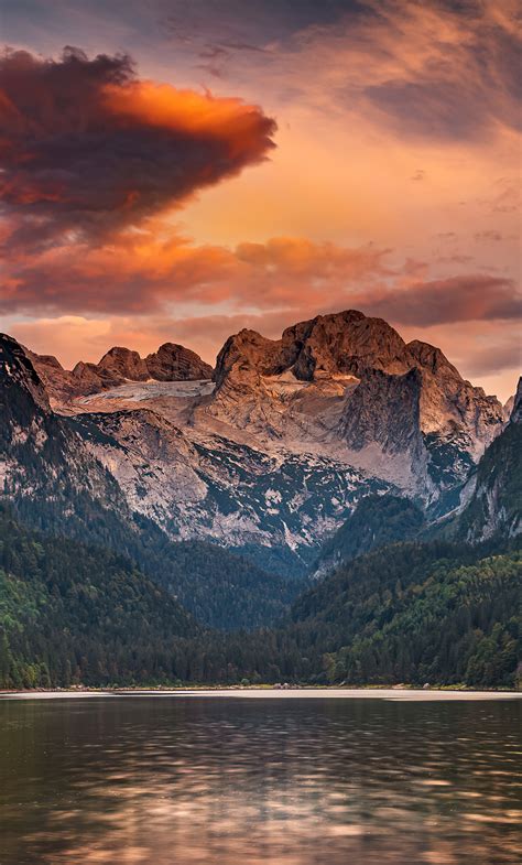 1280x2120 Lake Gosau In The Austrian Alps 4k Iphone 6 Hd 4k Wallpapers