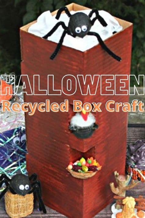 Halloween Recycled Box Craft Pt The Savvy Age