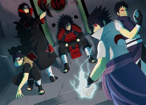 Uchiha Clan Wallpaper Logo Game Sasuke Naruto Armor Crow Anime