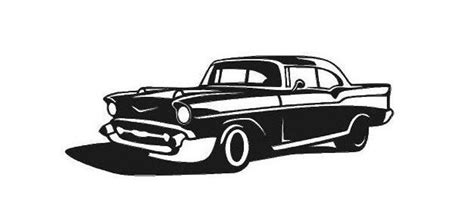 57 Chevy Bel Air Decal Good For Car Truck Laptop Window Etsy