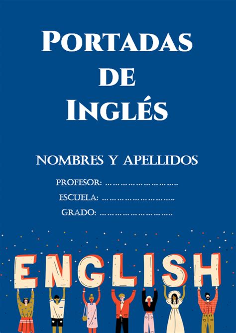 ᐉ 18 Portadas De Inglés ️ Bonitas Para Cuadernos