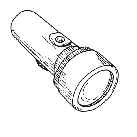 Drawing Of The Flashlight Illustrations Royalty Free Vector Graphics