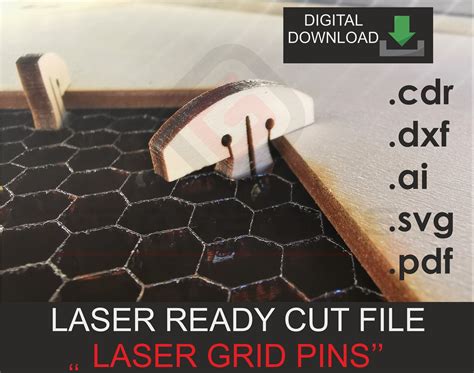 Laser Grid Pins Honeycomb Grid Pins Digital File Etsy