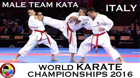 Bronze Medal Male Team Kata Italy 2016 World Karate Championships World Karate Federation